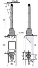 HADEX Koncový spínač ME-9101 s pružinou