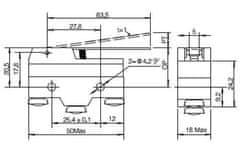 HADEX Mikrospínač Z-15GW-B 250VAC/15A