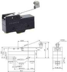 HADEX Mikrospínač Z-15GW2-B 250VAC/15A