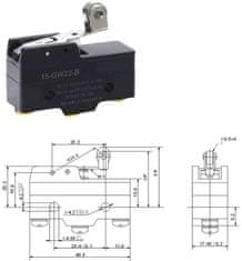 HADEX Mikrospínač Z-15GW22-B 250VAC/15A