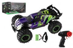 Teddies Auto RC Buggy rýchlostný 2,4 GHz plast 40cm dobíjací pack+batérie fialové