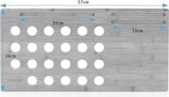 HOMEDE Stojan na notebook Mirken hnedý, velikost 57,5x29,5x3