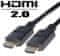 HDMI 2.0 High Speed + Ethernet kábel, pozlátené konektory, 1m