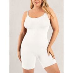 Madamshape Body s výstrihom do polovice stehien | MIDSUIT Biela S