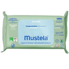 Mustela Detské vlhčené obrúsky (Cleansings Wipes) 60 ks