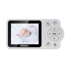 EVOLVEO Baby Monitor N3, detská video-opatrovateľka, Ružová