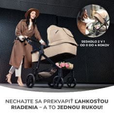 Kinderkraft kočík NEWLY 4IN1 MINK PRO 2025 MOONLIGHT GREY - rozbalené