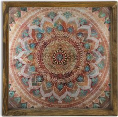 Wallity Nástenný obraz Mandala 33x33 cm viacfarebný