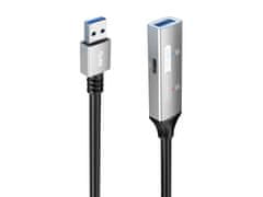 PremiumCord USB 3.2 repeater a predlžovací kábel Male-Female, 5Gbps Aluminium 10m