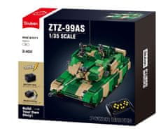 Sluban Power Bricks M38-B7071 R/C ZTZ-99AS Tank na diaľkové ovládanie