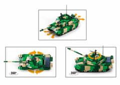 Sluban Power Bricks M38-B7071 R/C ZTZ-99AS Tank na diaľkové ovládanie