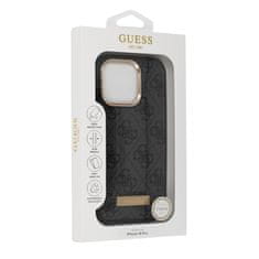 Guess Originálny zadný kryt 4G Logo Plate Magsafe GUHMP16LU4GPRK pre iPhone 16 Pro black