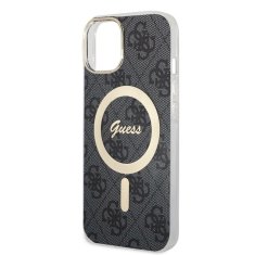 Guess Originálny zadný kryt IML 4G Magsafe GUHMP16LH4STK pre iPhone 16 Pro čierny