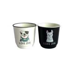 SET HRNKOV 6KS LOVE DOG, KERAMIKA 90ML 2ASS