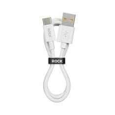 Rock Dátový kábel Cable P8 Basic Series USB-A - USB-C PD 27W 2A 1m biely