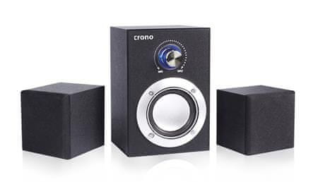 Crono CS-2106C - reproduktory 2.1, 16 W, čierna