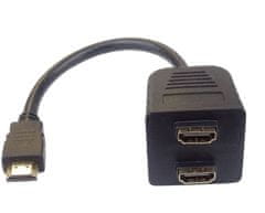 PremiumCord Adapter HDMI rozdvojka M - 2x F konektory