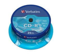 VERBATIM CD-R, cake box 25 ks