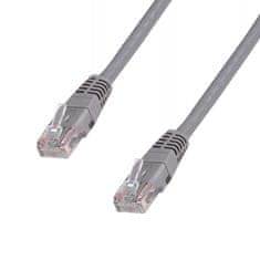 DATACOM Patch cord UTP CAT6 0,25 m šedý