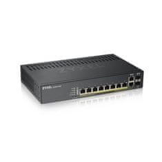 Zyxel GS1920-8HPv2 10 Port Smart Managed Switch 8x Gigabit Copper a 2x Gigabit dual pers., hybird mode, standalone or