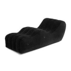 Easytoys Bedroom Fantasies The Lounger Inflatable Bench (black), nafukovacie lehátko s krúžkami na putá