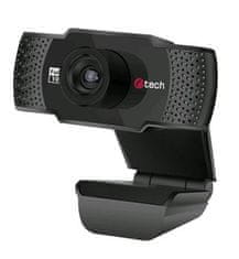 C-Tech Webkamera CAM-11FHD, 1080P, mikrofón, čierna