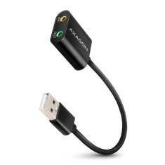 AXAGON ADA-12 USB - cable audio USB zvukovka s 15 cm káblikom a kovovým telom