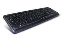 C-Tech KB-102 PS2 slim black, CZ/SK klávesnica