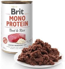 Brit Konzerva Mono Protein hovädzie s ryžou 400g