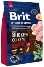 Brit Krmivo Premium by Nature Senior L+XL 3kg