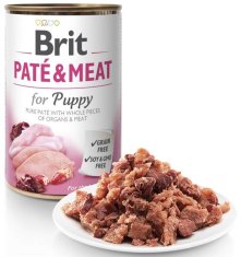 Brit Konzerva Paté & Meat Puppy kura 400g