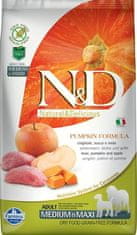 N&D Krmivo Adult Medium & Maxi Grain Pumpkin Wild Boar & Apple 2,5kg