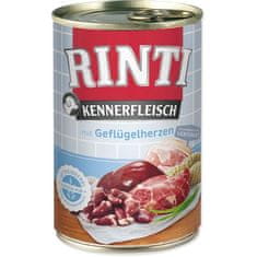 RINTI Konzerva Kennerfleisch Adult hydinové srdce 400g