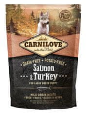 Carnilove Krmivo Puppy Large Breed Salmon & Turkey 1,5kg