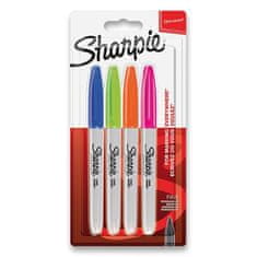 Sharpie Permanentný popisovač Fine sada 4 ks, doplnkové farby