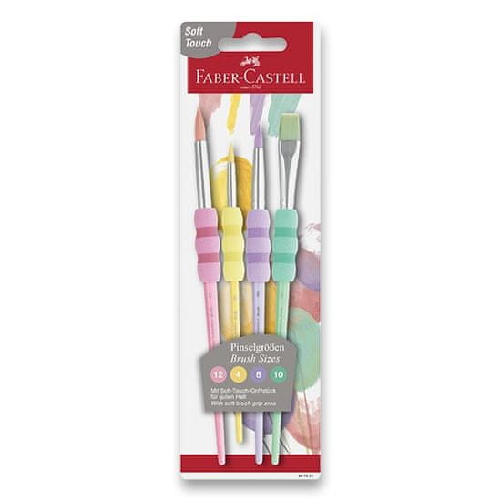 Faber-Castell Sada štetcov Soft pastelové, 4 ks