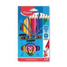 Maped - Bezdrevé pastelky Color&#39;Peps Strong Jumbo 12 ks