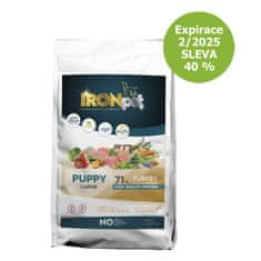 IRONpet Dog Puppy Large Turkey (Krocan) 12 kg - Expirácia 2/2025 - ZĽAVA 40 %