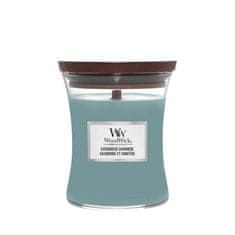 WoodWick Evergreen Cashmere sviečka váza 275g