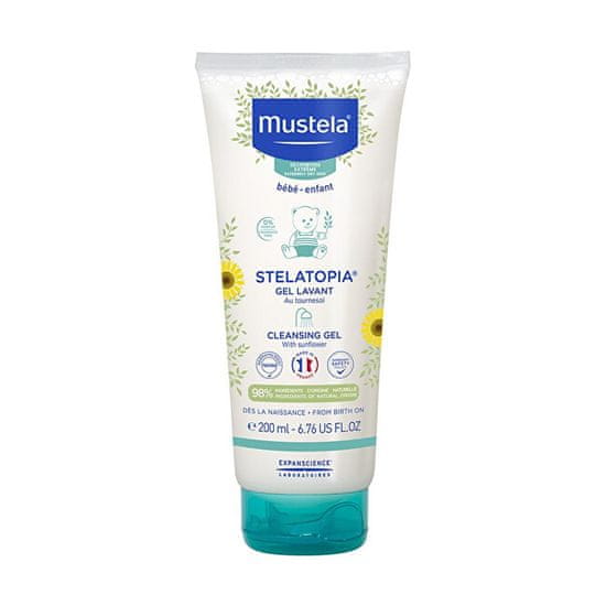 Mustela Detský sprchový gél pre extrémne suchú a atopickú pokožku Stelatopia (Cleansing Gel) 200 ml