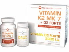 Vitamín K2 MK7 + D3 FORTE 125 tbl. + Vitamín D3 Forte 30 tbl.