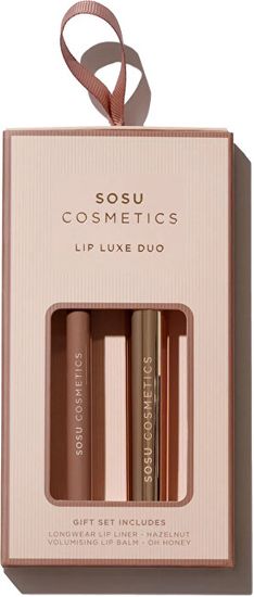 Darčeková sada dekoratívnej kozmetiky Lip Luxe Duo Nude