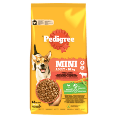 Pedigree granule hovädzie so zeleninou pre dospelých psov malých plemien 12 kg