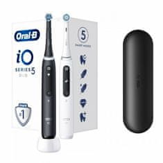 Oral-B Elektrická zubná kefka iO Series 5 Matt Black + Quite White Duo Pack