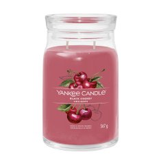 Yankee Candle Aromatická sviečka Signature sklo veľké Black Cherry 567 g