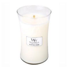 Woodwick Vonná sviečka váza veľká White Tea & Jasmine 609,5 g