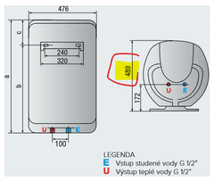 Ariston zásobníkový ohrievač SHAPE ECO 80 V 1,8K