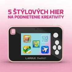 LAMAX Detský fotoaparát PixelKid1, ružový