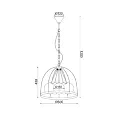 ACA ACA Lighting Vintage závesné svietidlo OD90535P