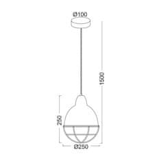 ACA ACA Lighting Vintage závesné svietidlo OD5399